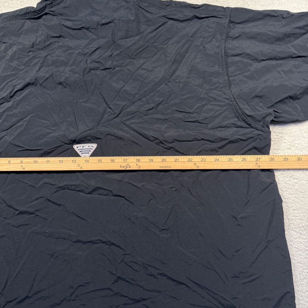 Columbia PFG Fishing Shirt Vented Button Up Short‎ Sleeve Black XXL Gorpcore - Picture 6 of 6